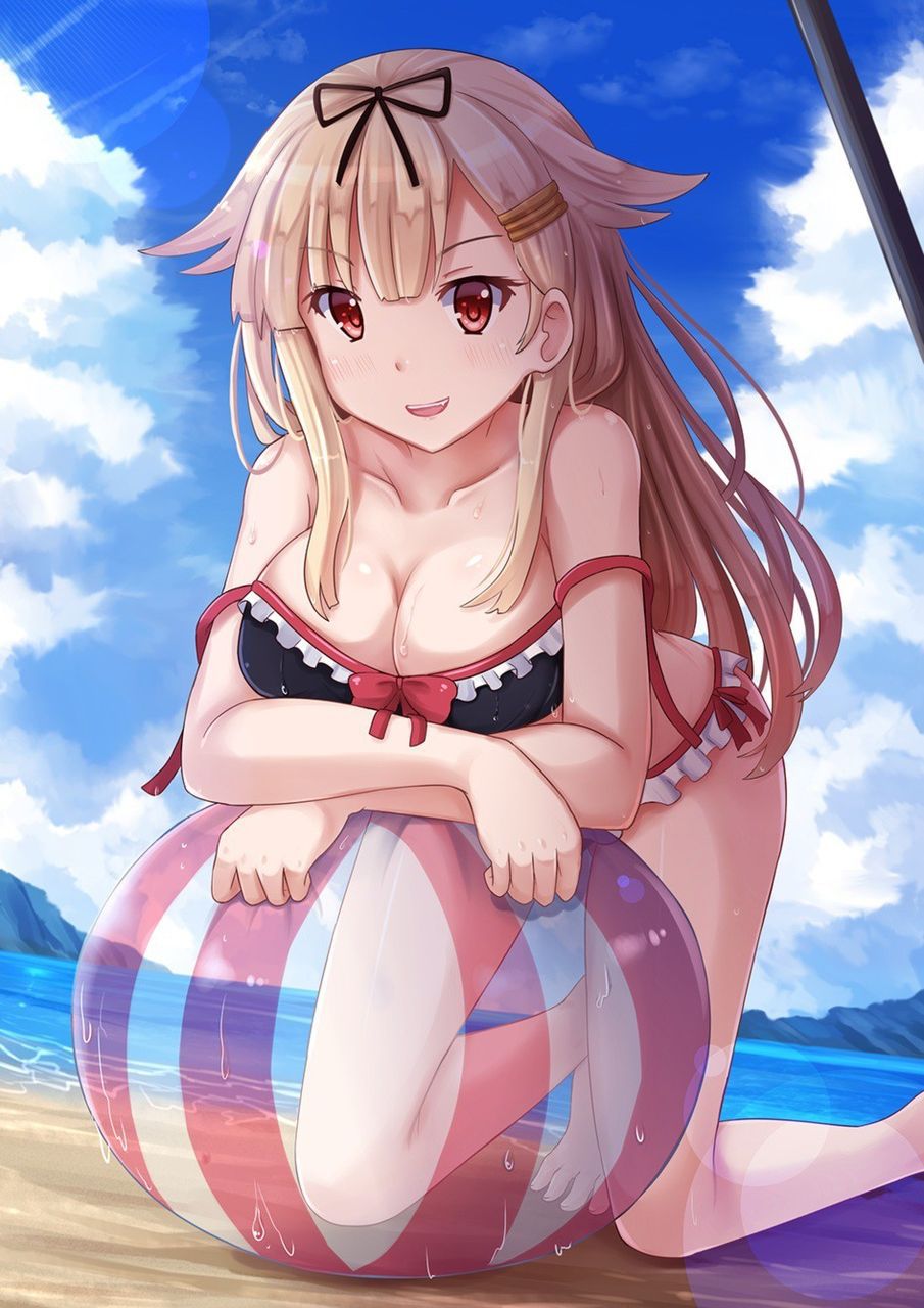 It might be tired and good that it was healed in the swimsuit of lewd image of a pretty girl swimsuit 12