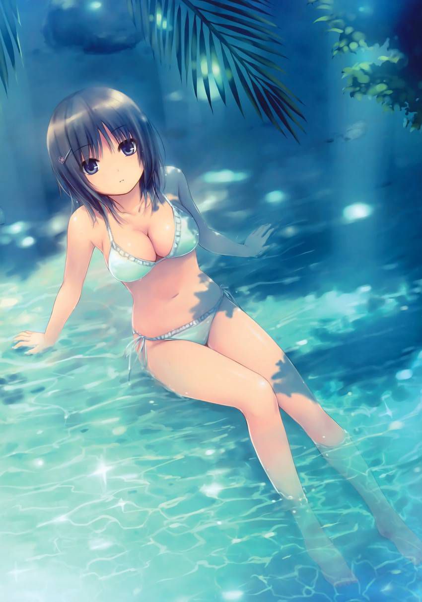 It might be tired and good that it was healed in the swimsuit of lewd image of a pretty girl swimsuit 13