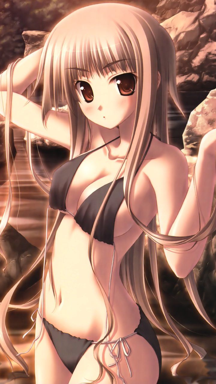 It might be tired and good that it was healed in the swimsuit of lewd image of a pretty girl swimsuit 2