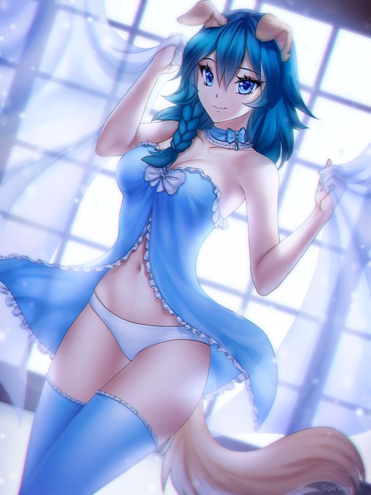 Beautiful girl pictures of blue underwear with a sense of coolness [secondary, ZIP] 1