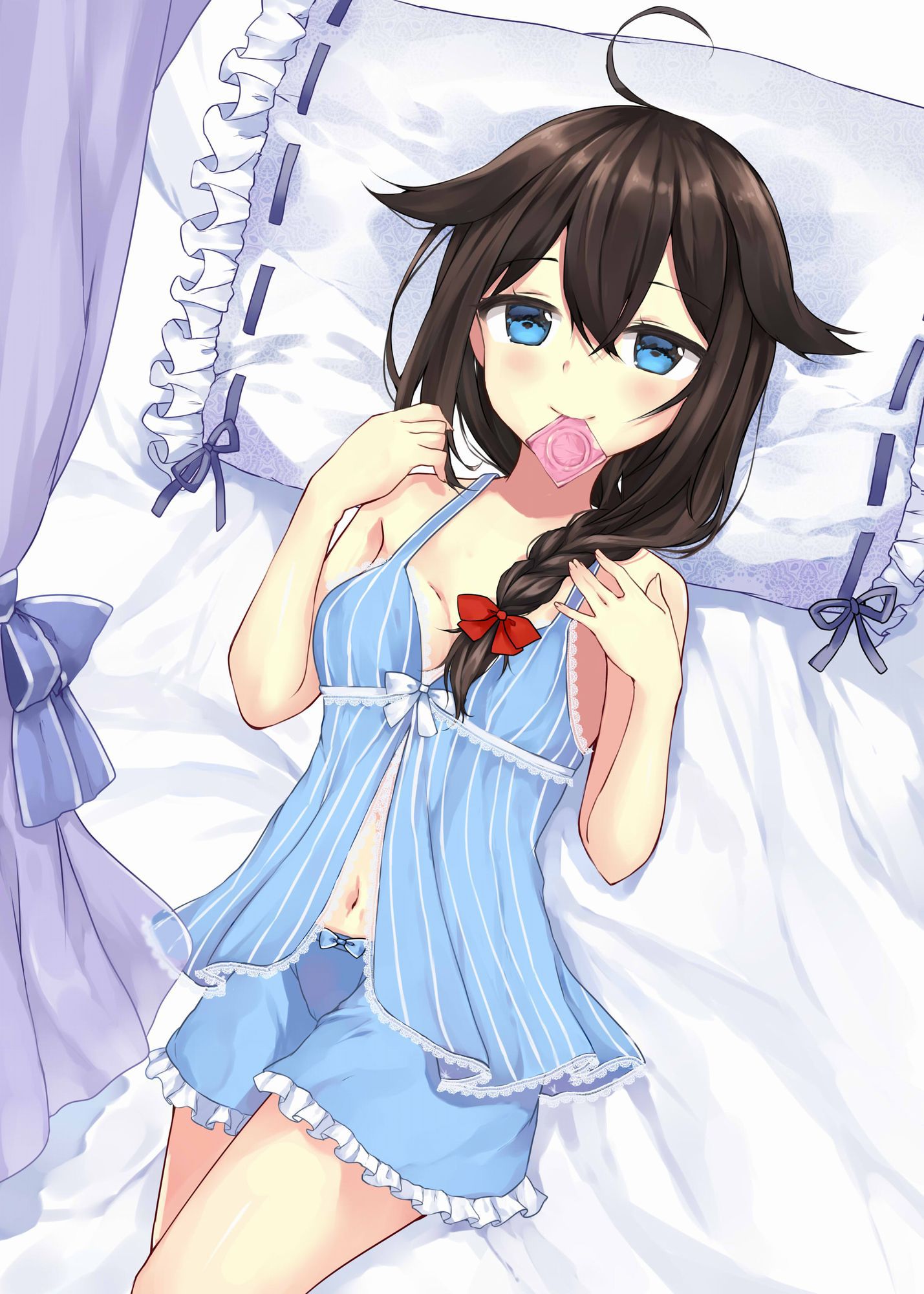 Beautiful girl pictures of blue underwear with a sense of coolness [secondary, ZIP] 37