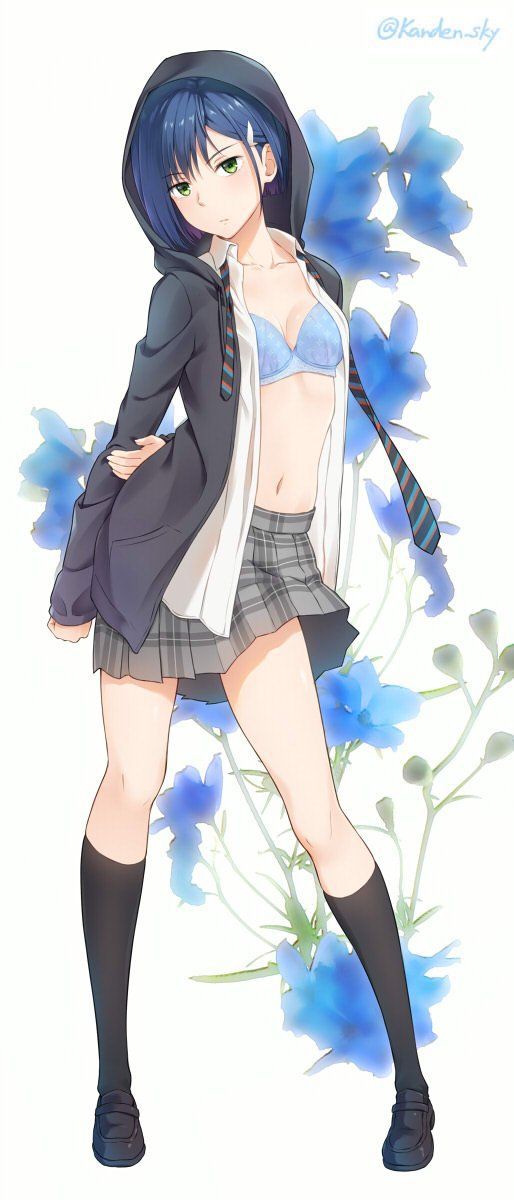 Beautiful girl pictures of blue underwear with a sense of coolness [secondary, ZIP] 41