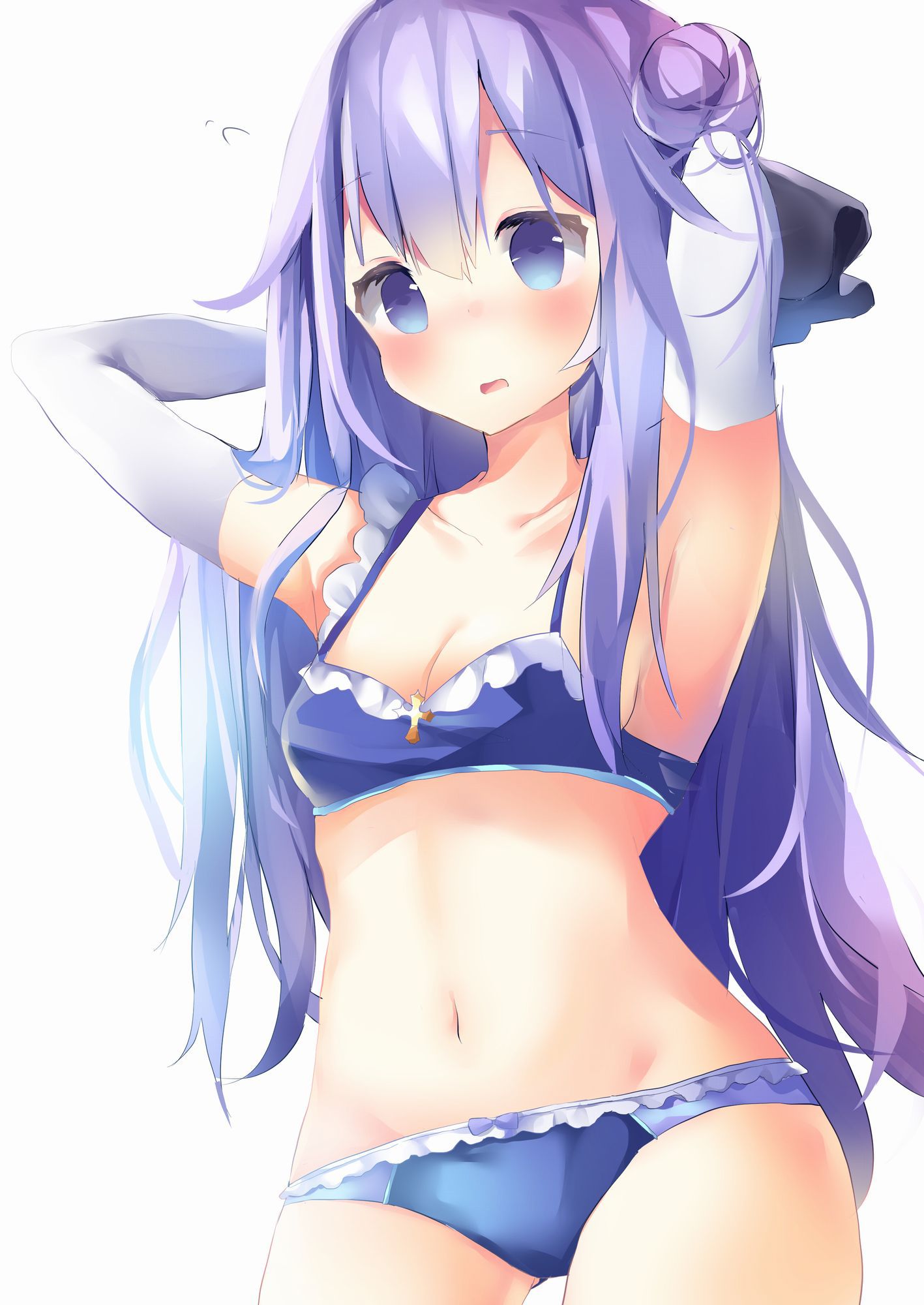 Beautiful girl pictures of blue underwear with a sense of coolness [secondary, ZIP] 43