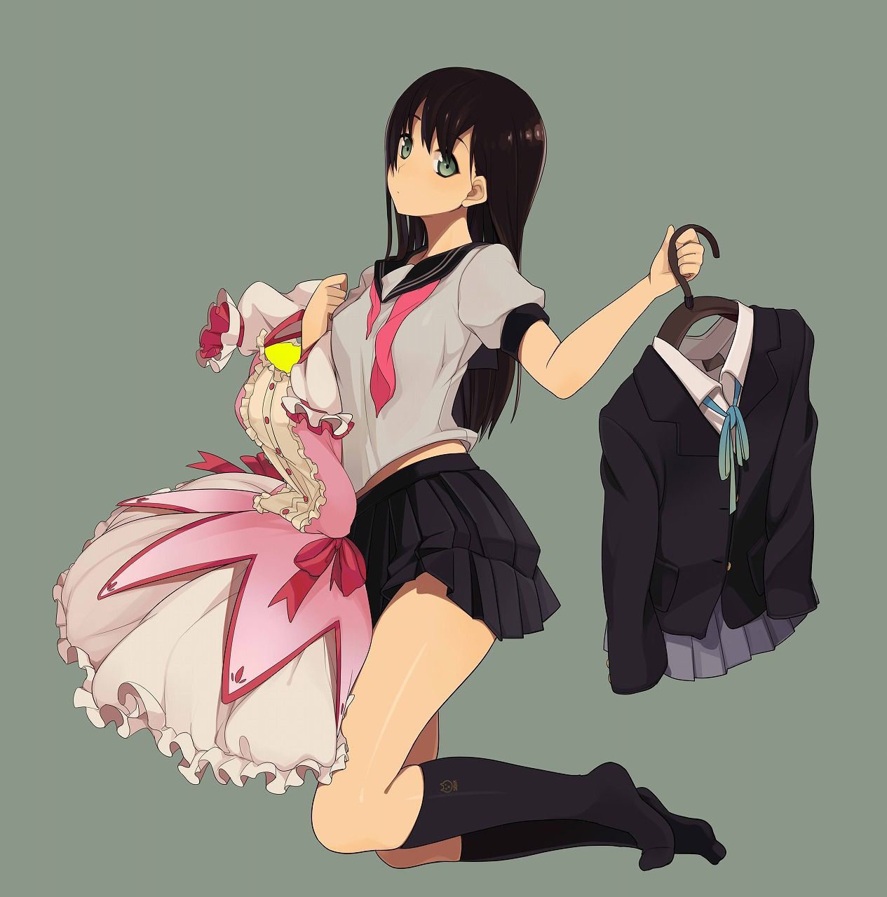 There is also an image of a beautiful girl uniform I want to try to socialize by all means 21