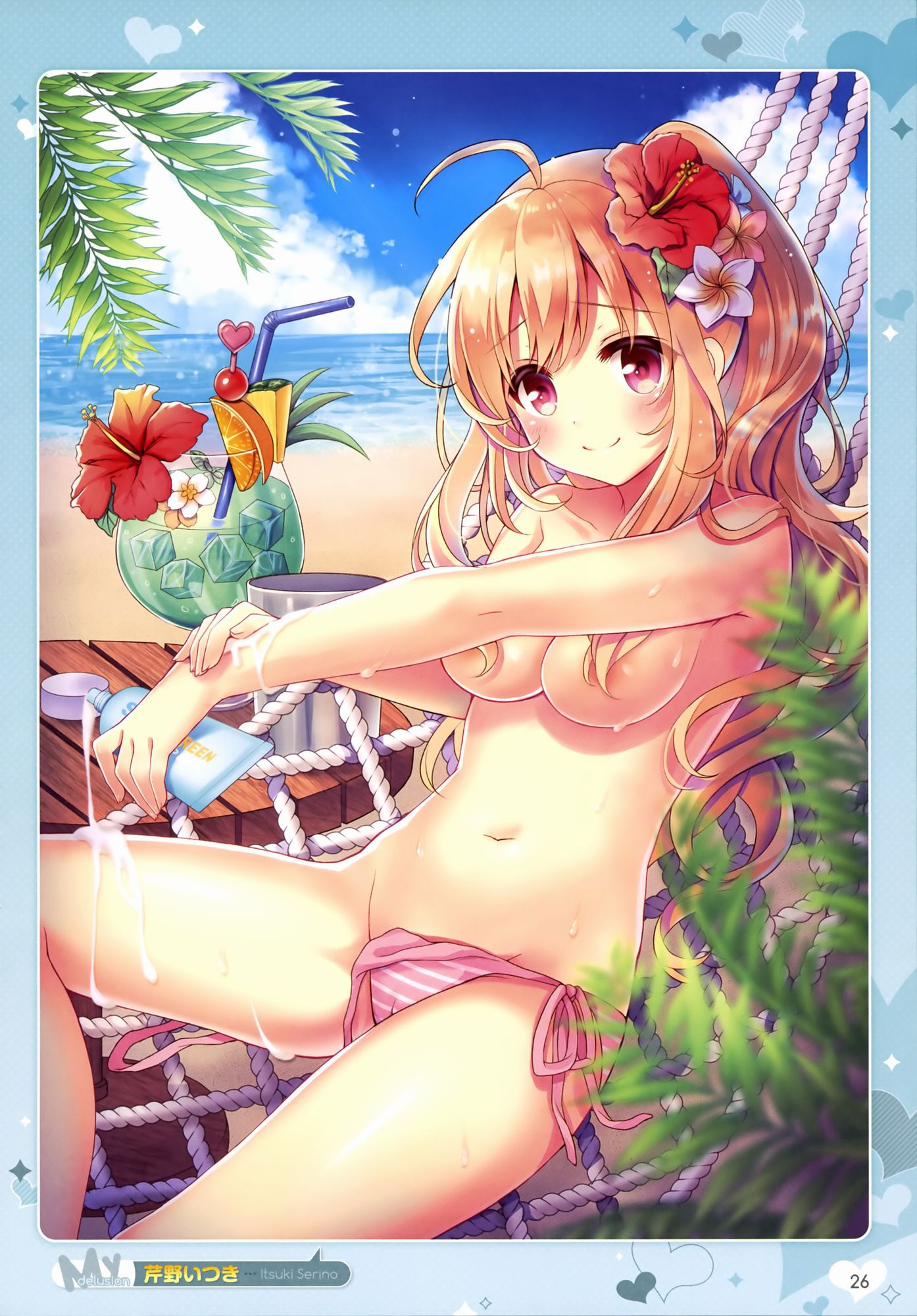 [Secondary/ZIP] beautiful girl secondary erotic image that is one leg bikini 16