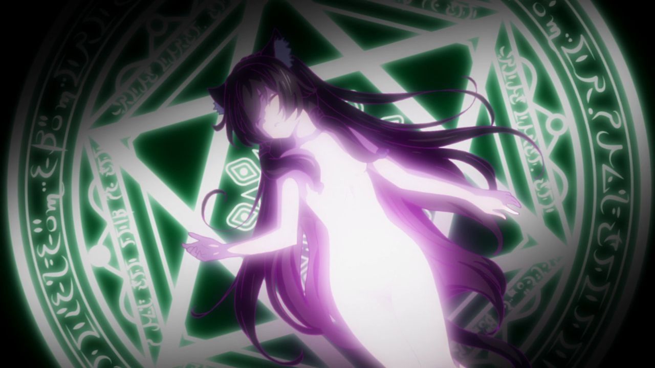 "Demon invasion" animation capture image of the slave magic of the girl summoned by the different World Maou 120