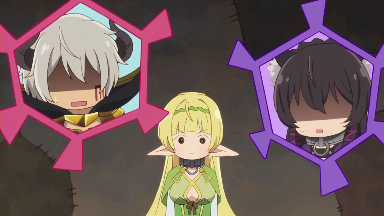 "Demon invasion" animation capture image of the slave magic of the girl summoned by the different World Maou 14