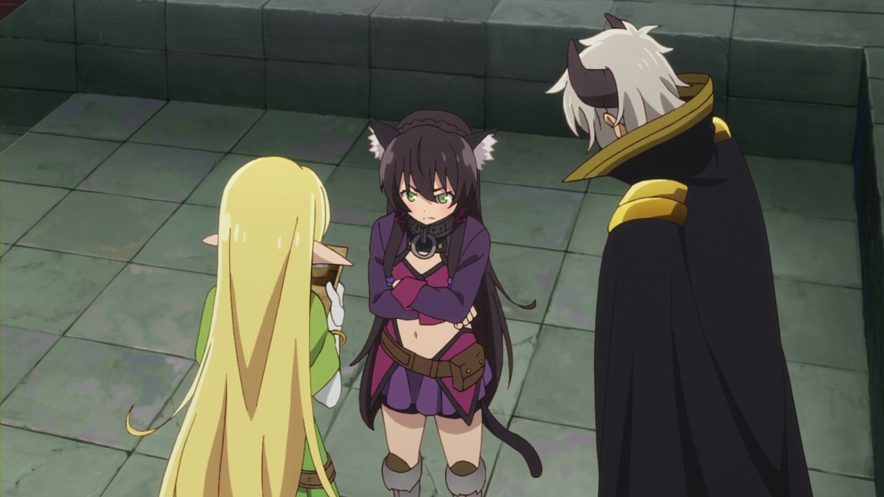 "Demon invasion" animation capture image of the slave magic of the girl summoned by the different World Maou 21