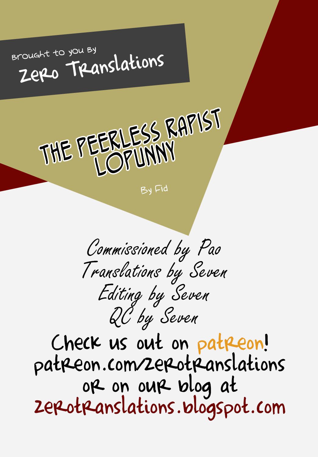 [Fid] Peerless Rapist Lopunny | Zetsurin Raper Mimilop-kun [English] [Zero Translations] 42