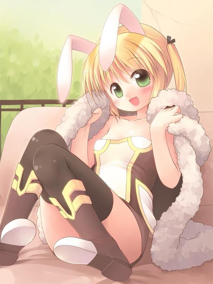 Two-dimensional image of a naughty bunny girl 11