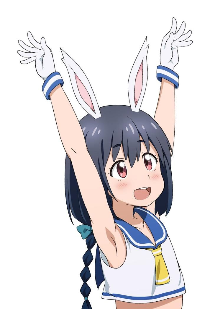 Two-dimensional image of a naughty bunny girl 4