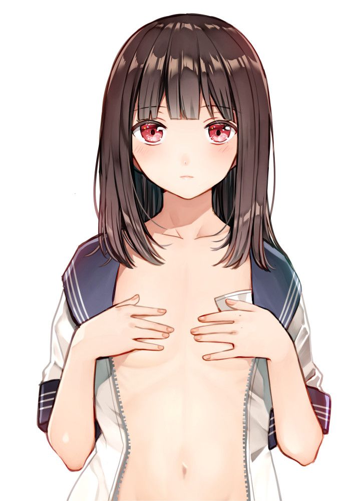 【Secondary Erotic】 Erotic image of a girl who can't resist the gesture of hiding Doeroi with a hand bra is here 22