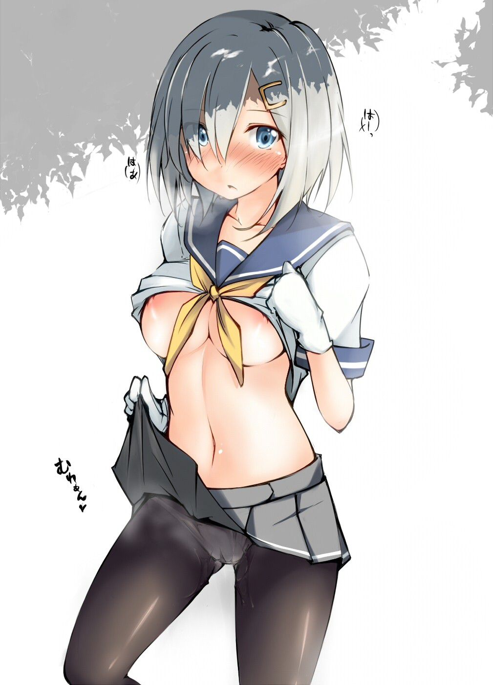 [2nd] Secondary erotic image of a girl who lift a skirt and underbelly and pants in the second photo [lift] 9