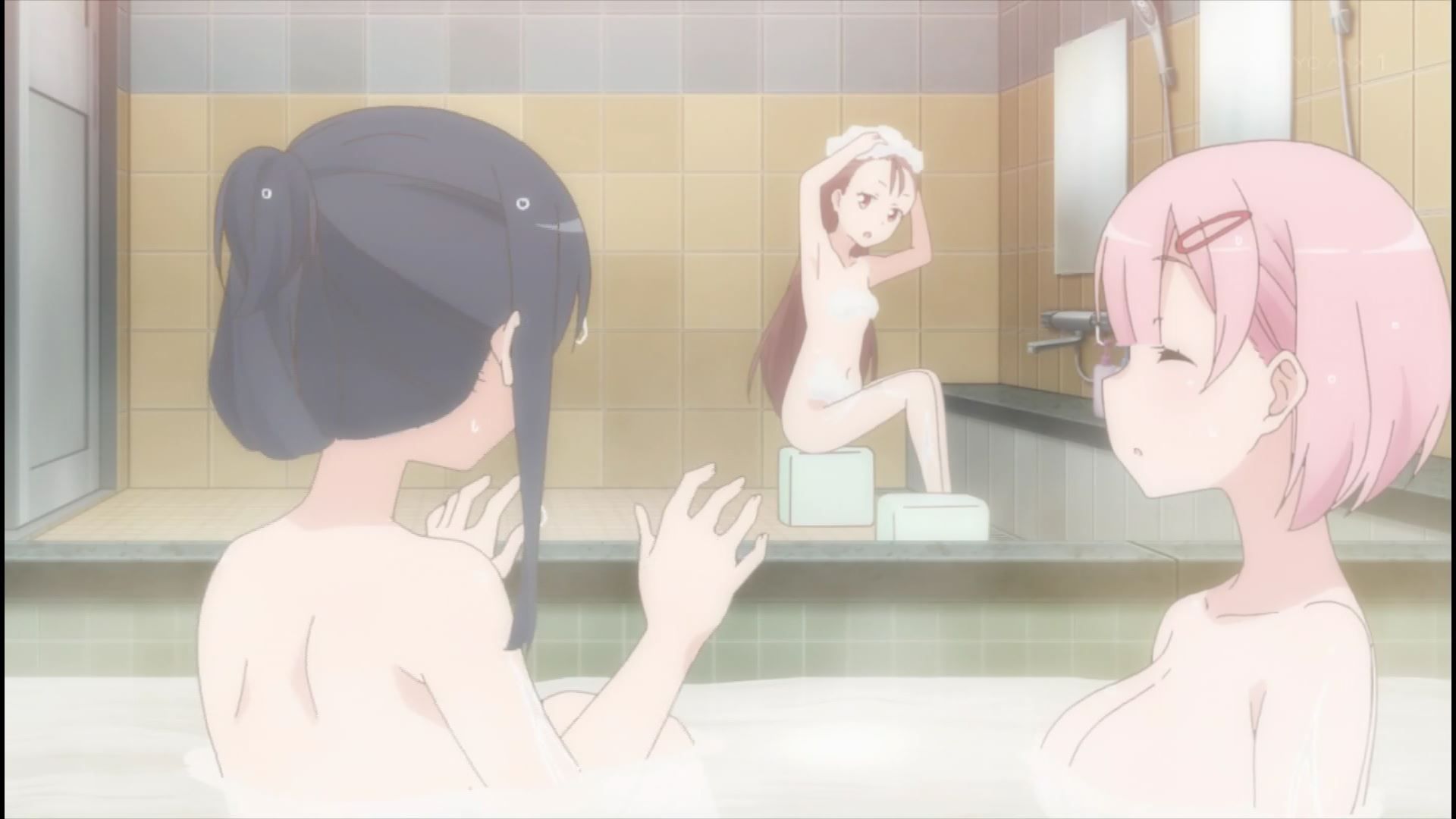 Erotic scene that shows the erotic bathing scene and breasts in four episodes of the animation [Nohara-sou-san] 26