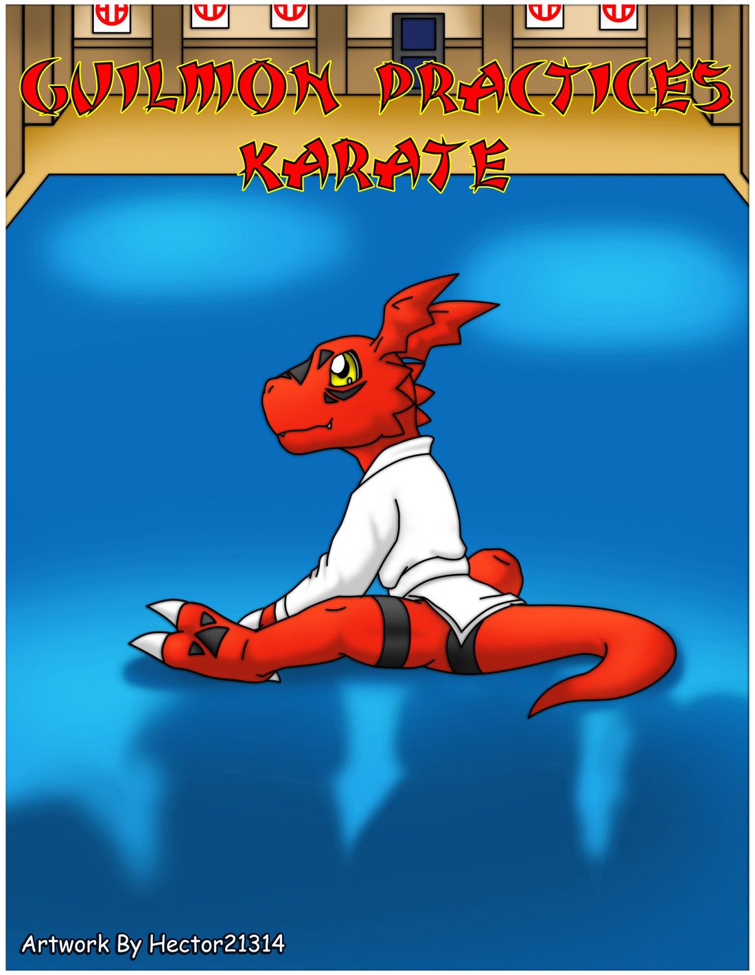 guilmon practices karate 1