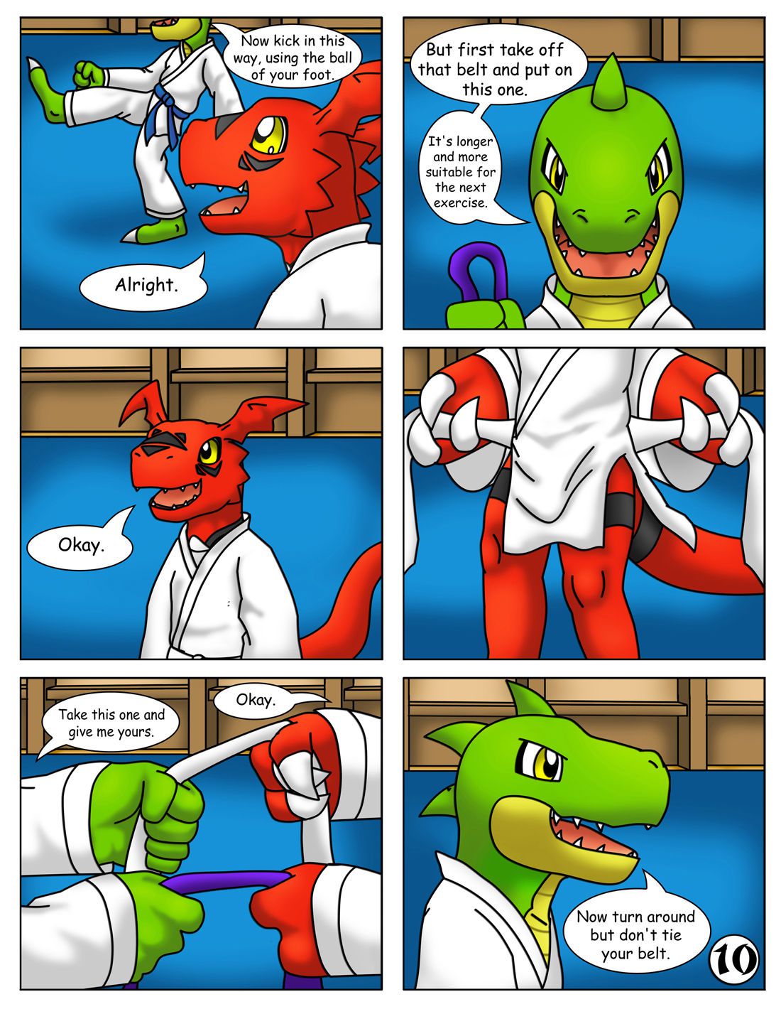 guilmon practices karate 11