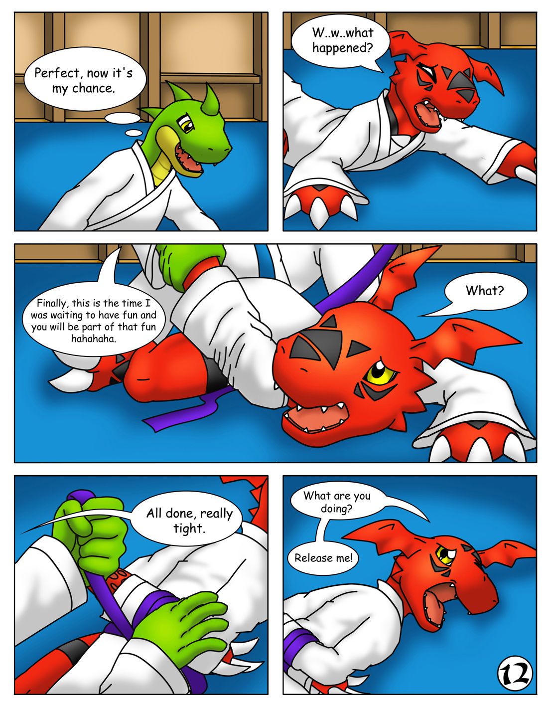 guilmon practices karate 13