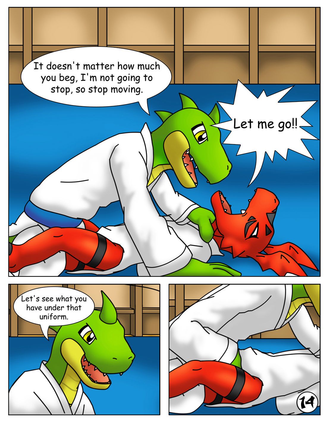 guilmon practices karate 15