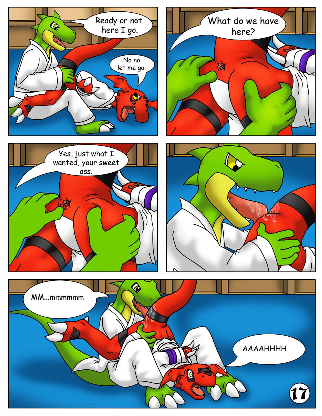 guilmon practices karate 18