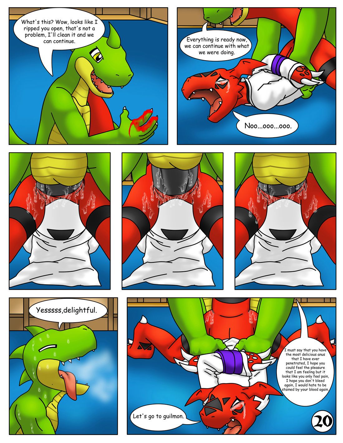 guilmon practices karate 21