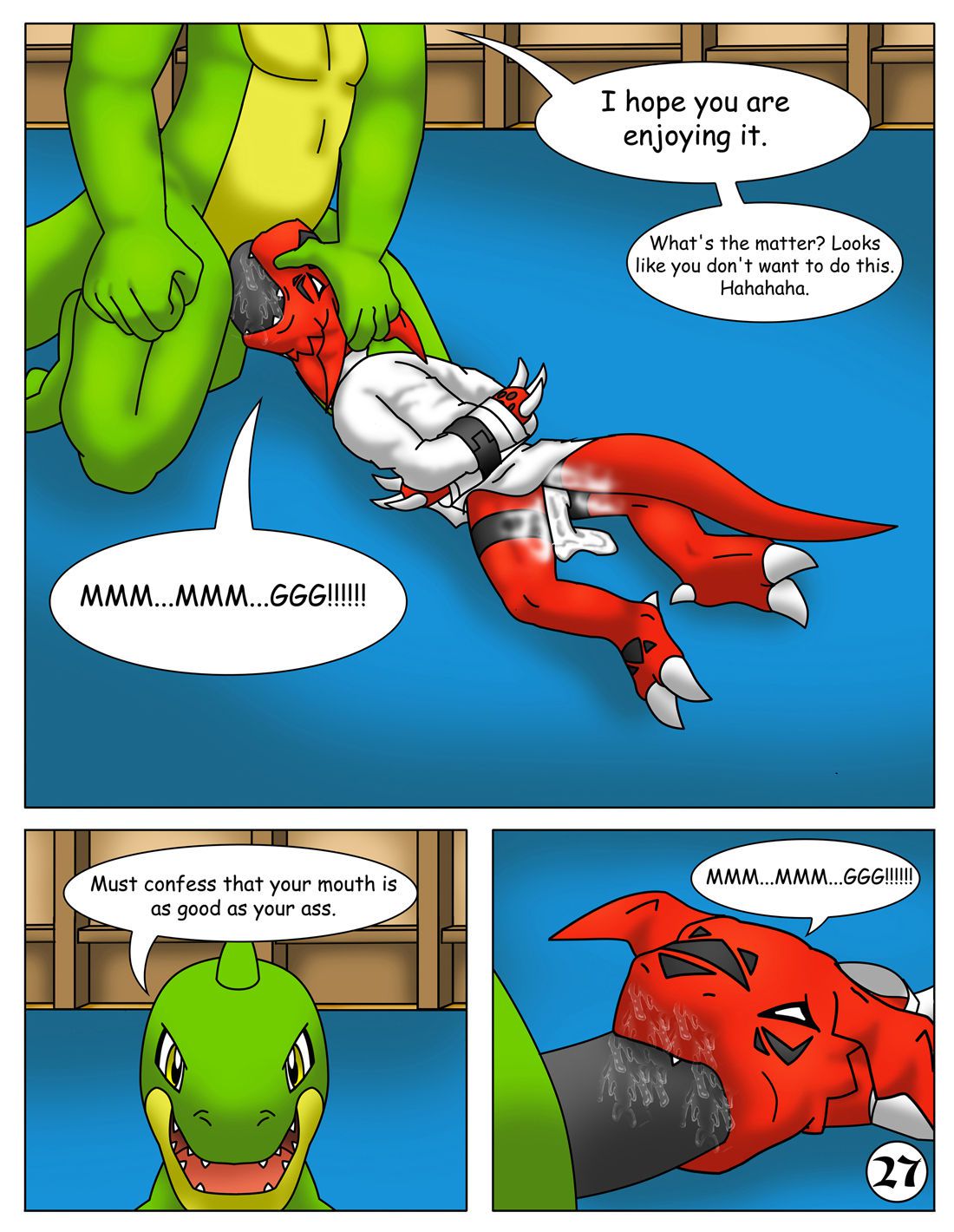 guilmon practices karate 28