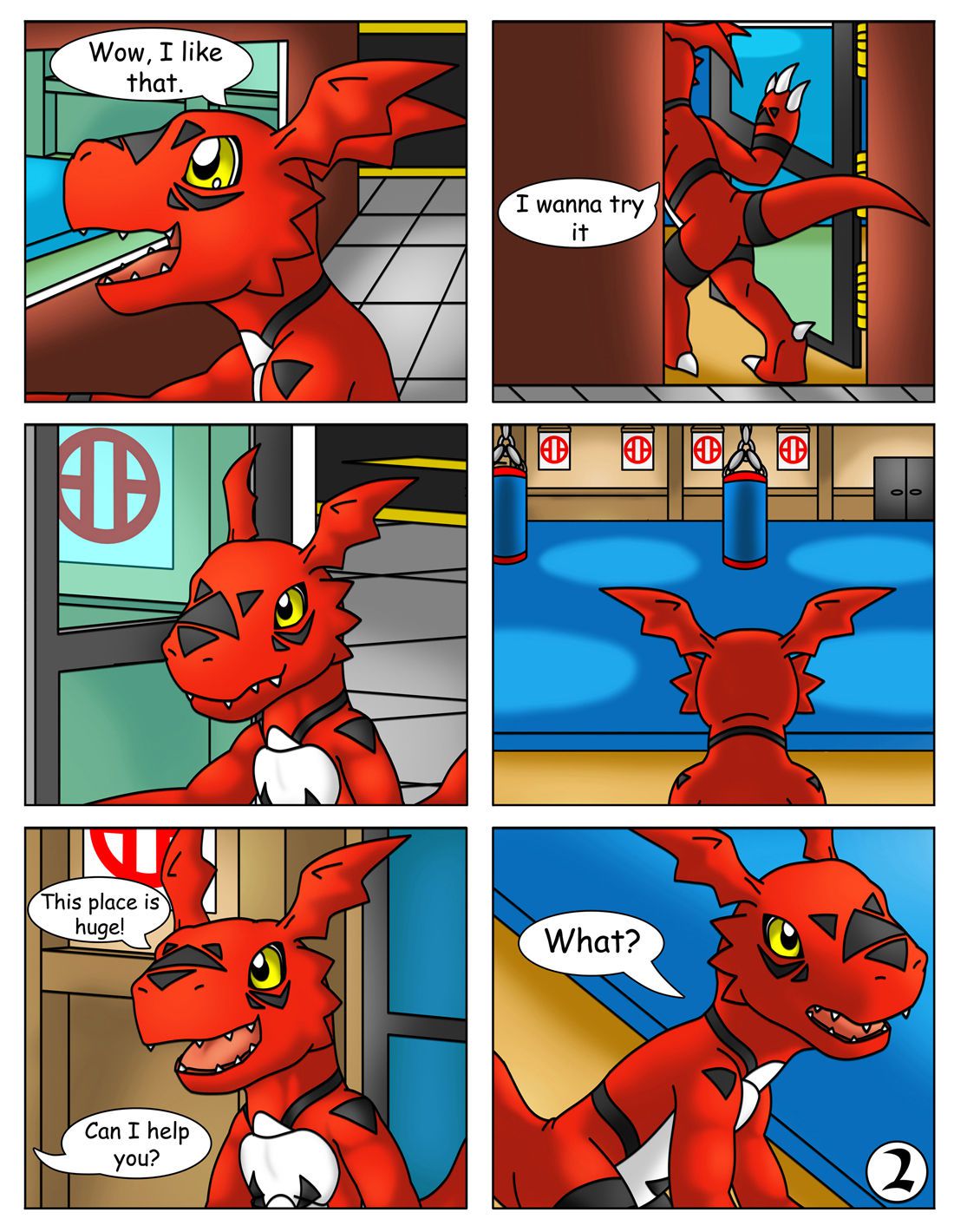 guilmon practices karate 3