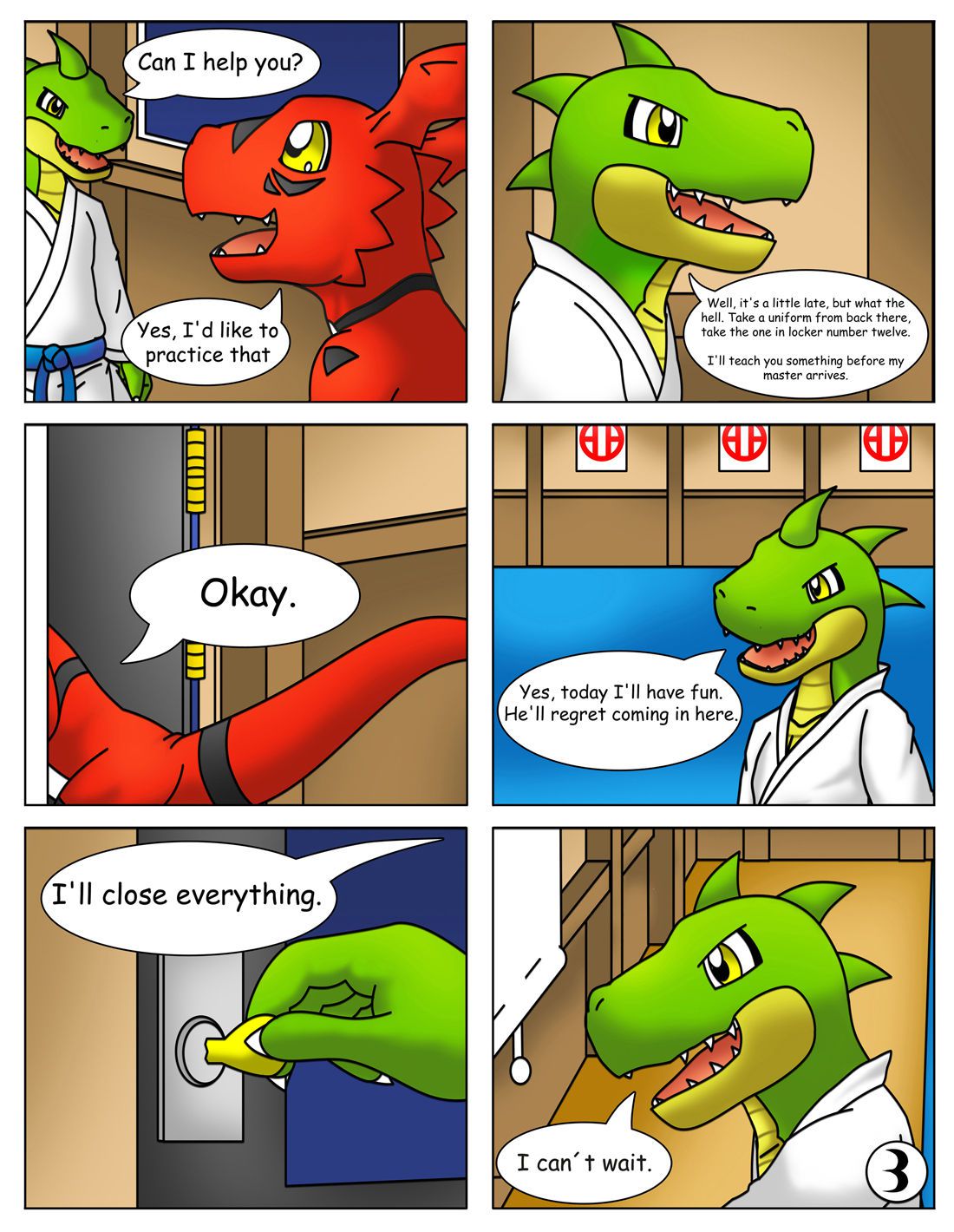 guilmon practices karate 4