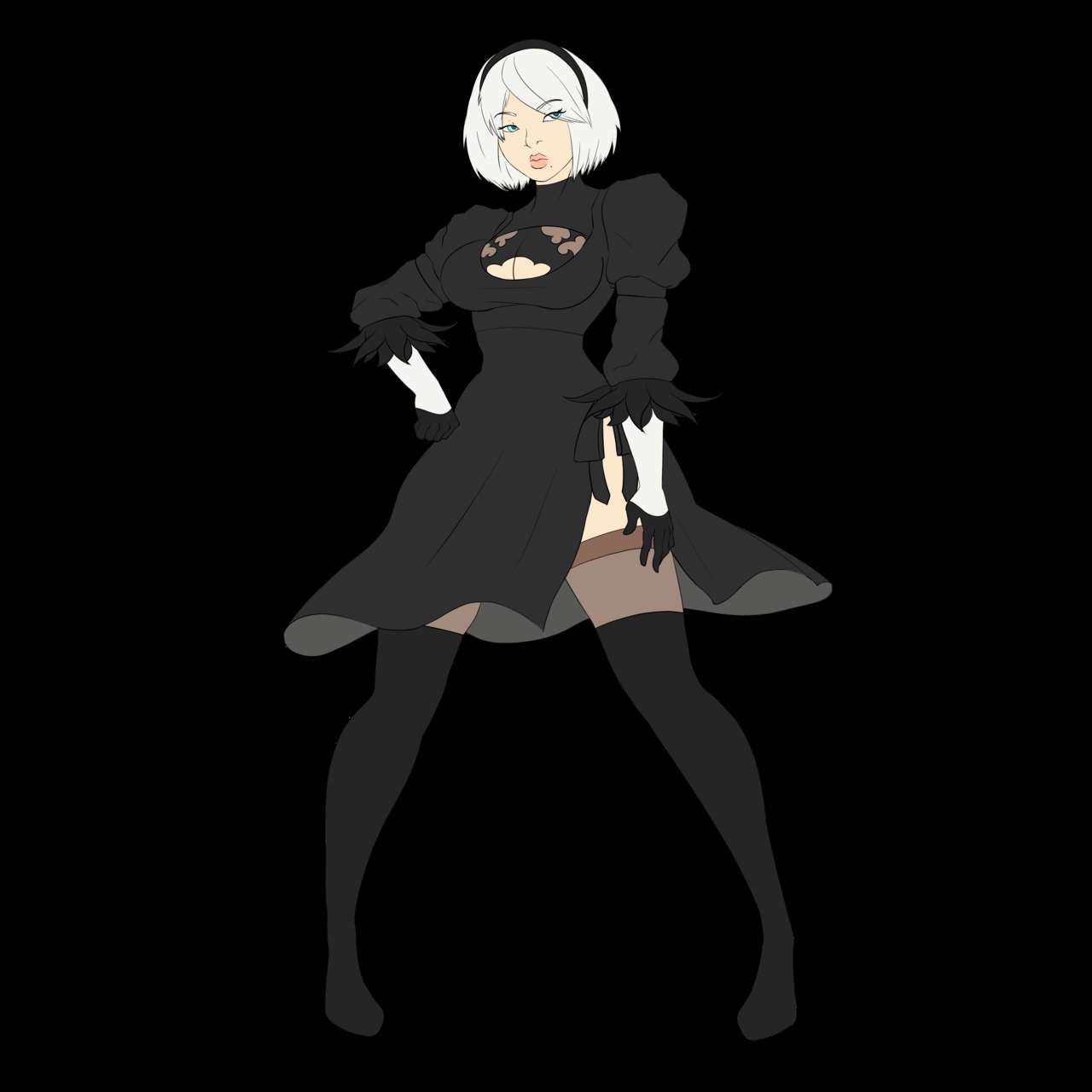 [ModeZombie] 2B MILF Transformation Sequence 1