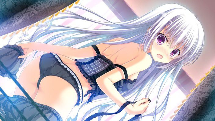 [Erotic] The image of a silver hair girl is stuck and detached [secondary] 6