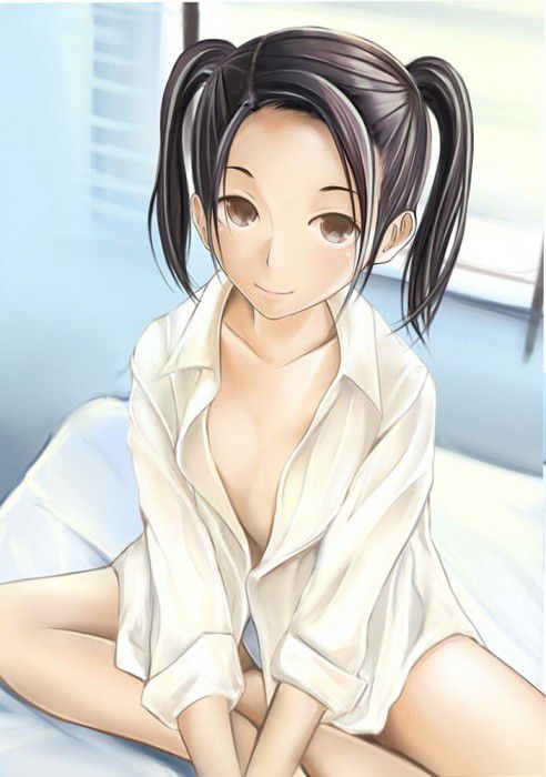 【Secondary erotic】 Here is an erotic image of a girl in a naked shirt that is so erotic that it seems to attack as it is and start having sex 30