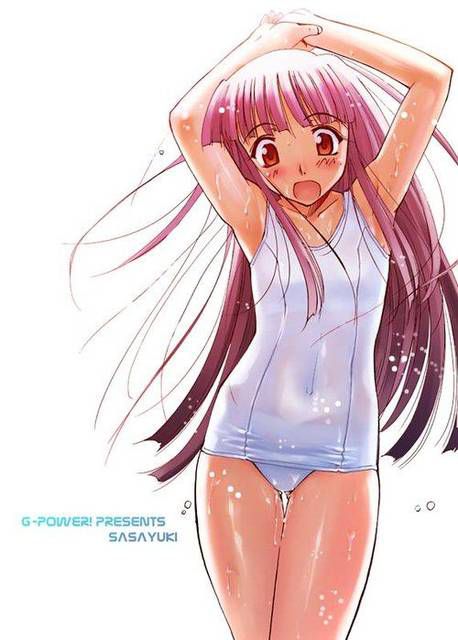 [64 pieces] two-dimensional Erofeci image to admire the white school swimsuit. 2 [White disk] 19