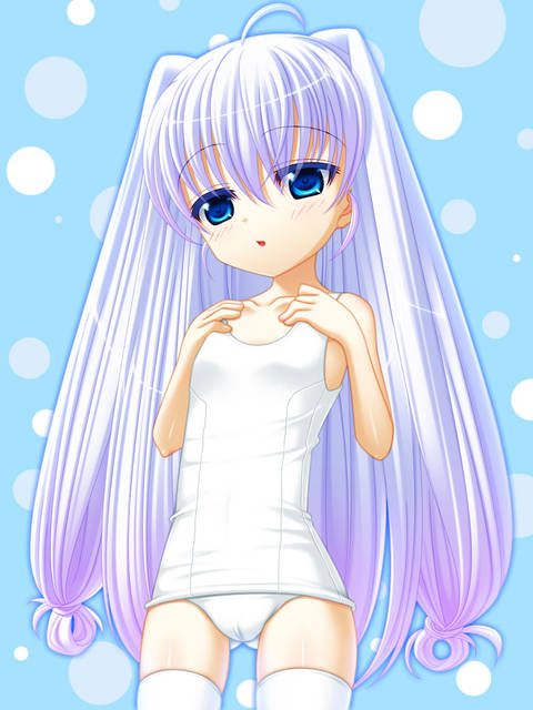 [64 pieces] two-dimensional Erofeci image to admire the white school swimsuit. 2 [White disk] 32