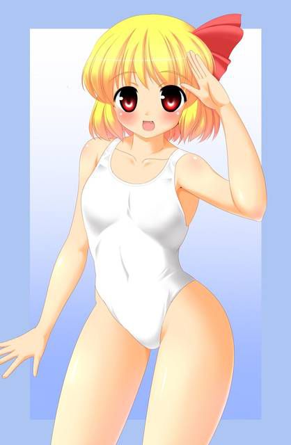 [64 pieces] two-dimensional Erofeci image to admire the white school swimsuit. 2 [White disk] 35