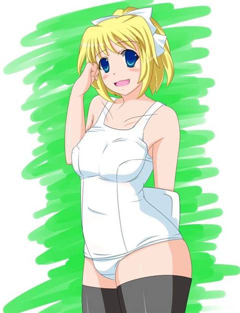 [64 pieces] two-dimensional Erofeci image to admire the white school swimsuit. 2 [White disk] 36