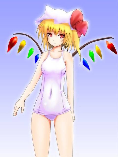 [64 pieces] two-dimensional Erofeci image to admire the white school swimsuit. 2 [White disk] 43