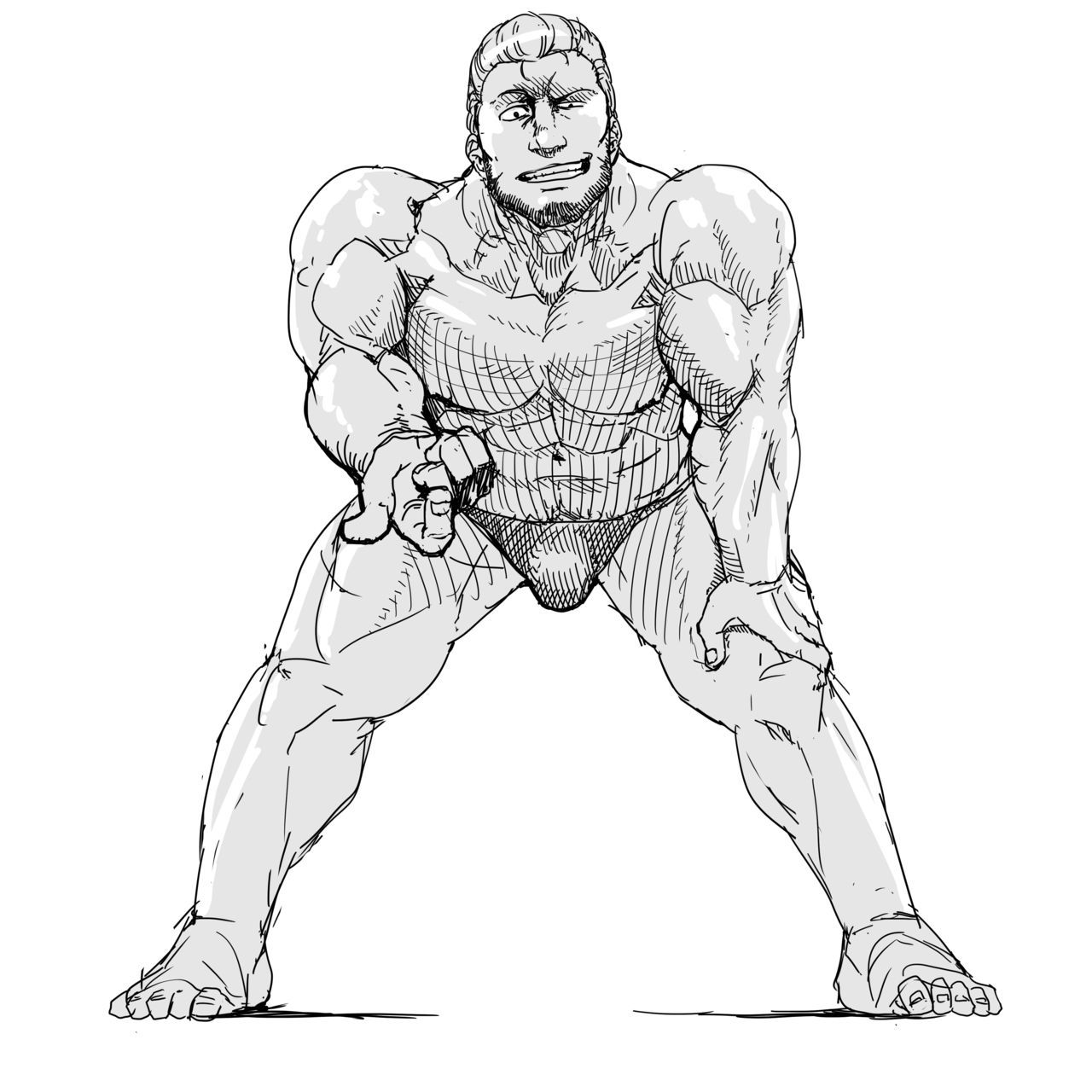 [Gakuranman/Chijimetaro] Artworks and animations (male giants) 299