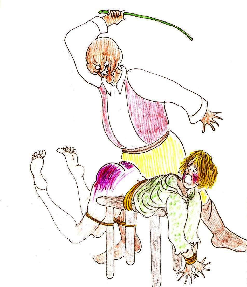 [Johnon] Spanking Caning Birching Judicial CP drawings 122