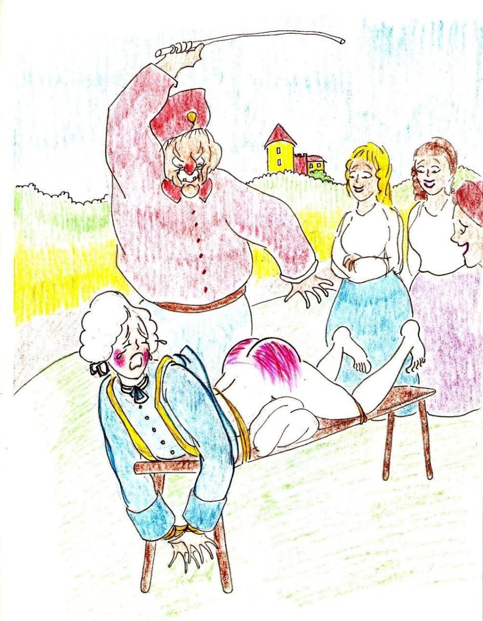 [Johnon] Spanking Caning Birching Judicial CP drawings 142