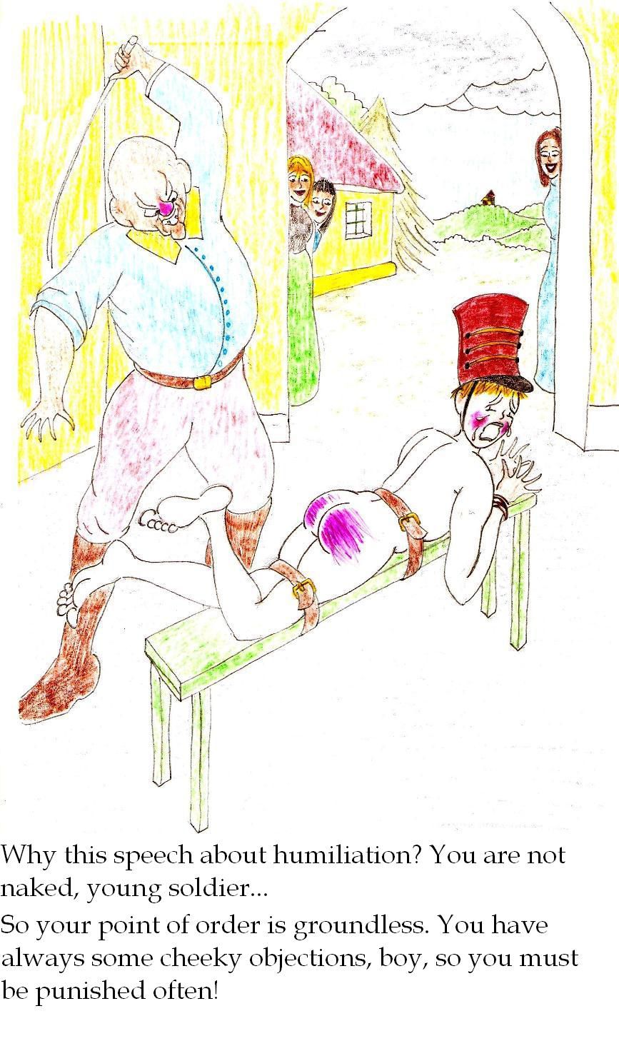 [Johnon] Spanking Caning Birching Judicial CP drawings 17