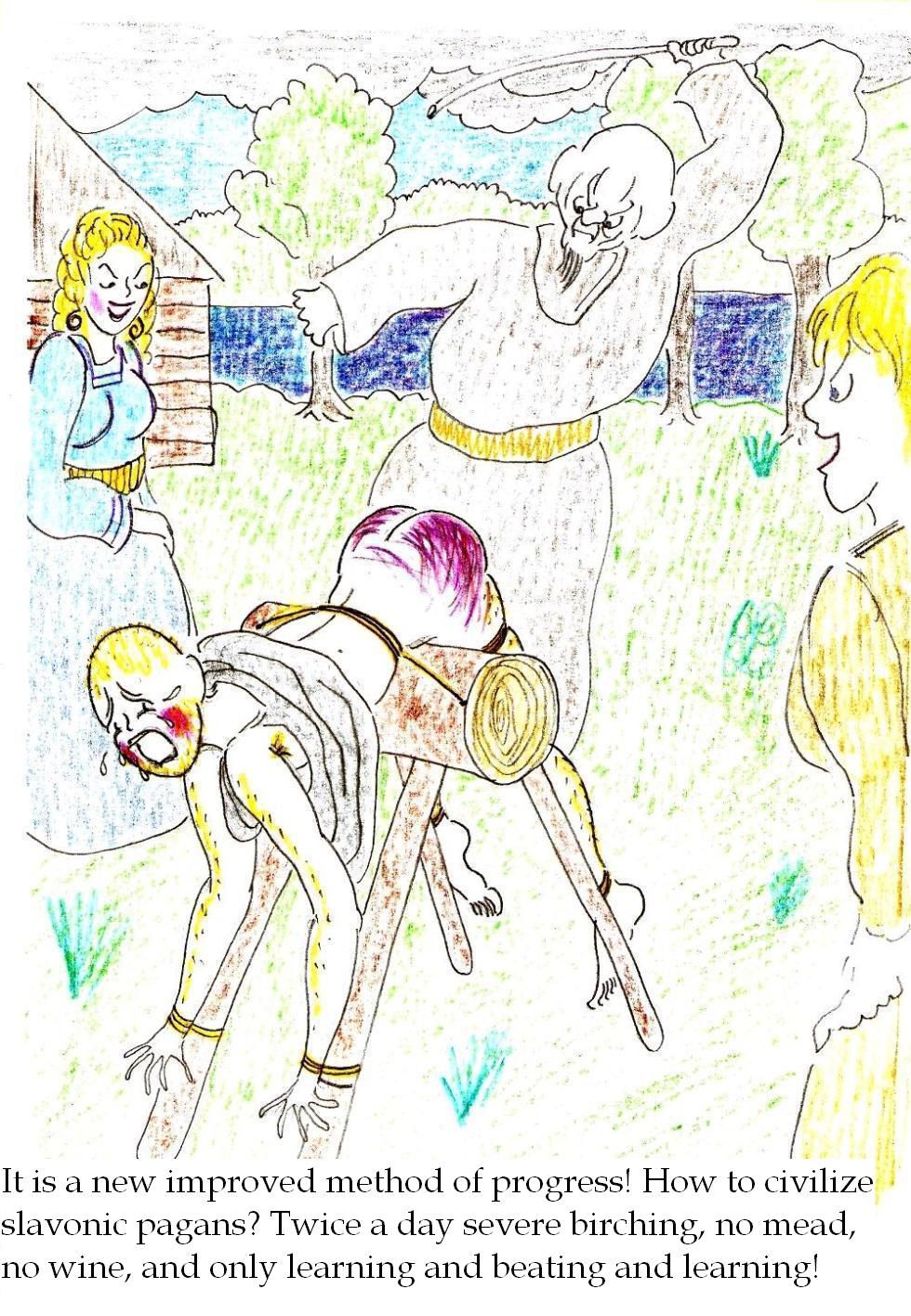 [Johnon] Spanking Caning Birching Judicial CP drawings 43