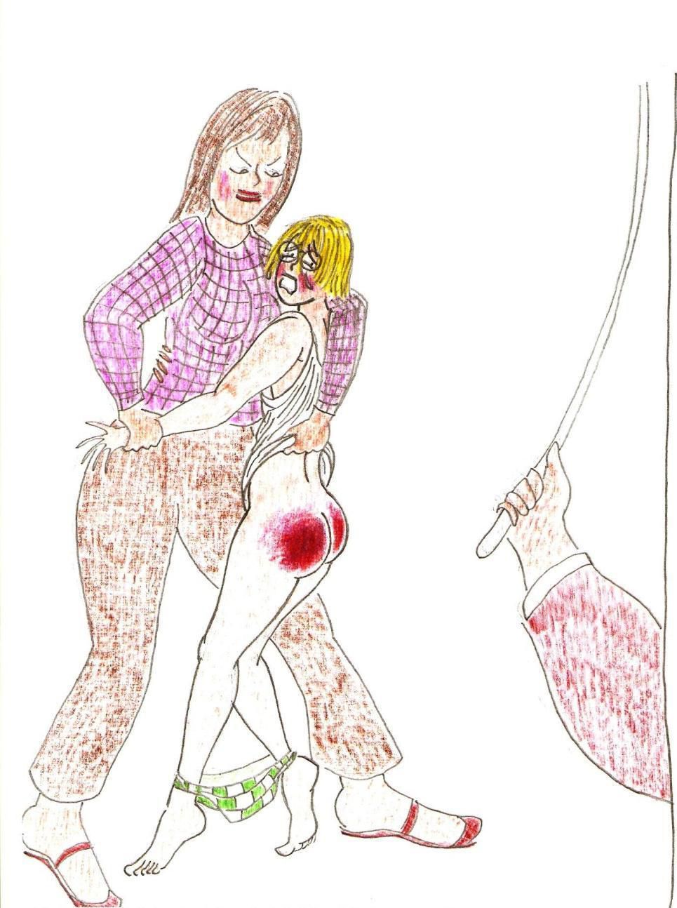 [Johnon] Spanking Caning Birching Judicial CP drawings 59