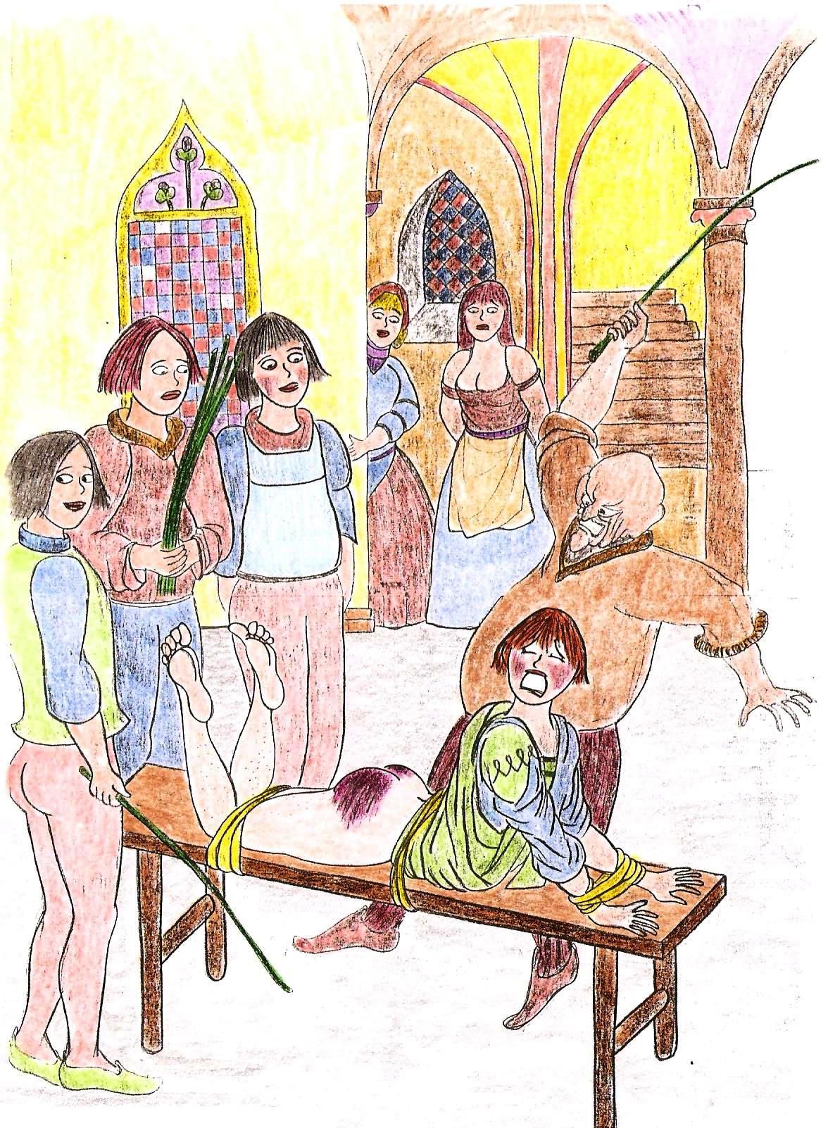 [Johnon] Spanking Caning Birching Judicial CP drawings 67