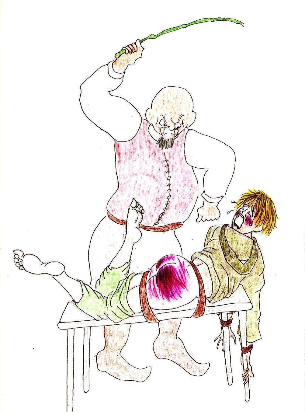 [Johnon] Spanking Caning Birching Judicial CP drawings 70