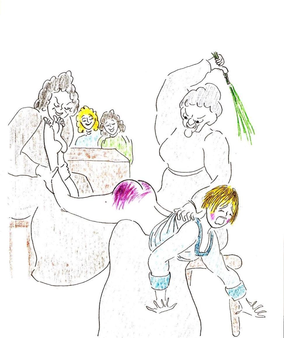 [Johnon] Spanking Caning Birching Judicial CP drawings 92