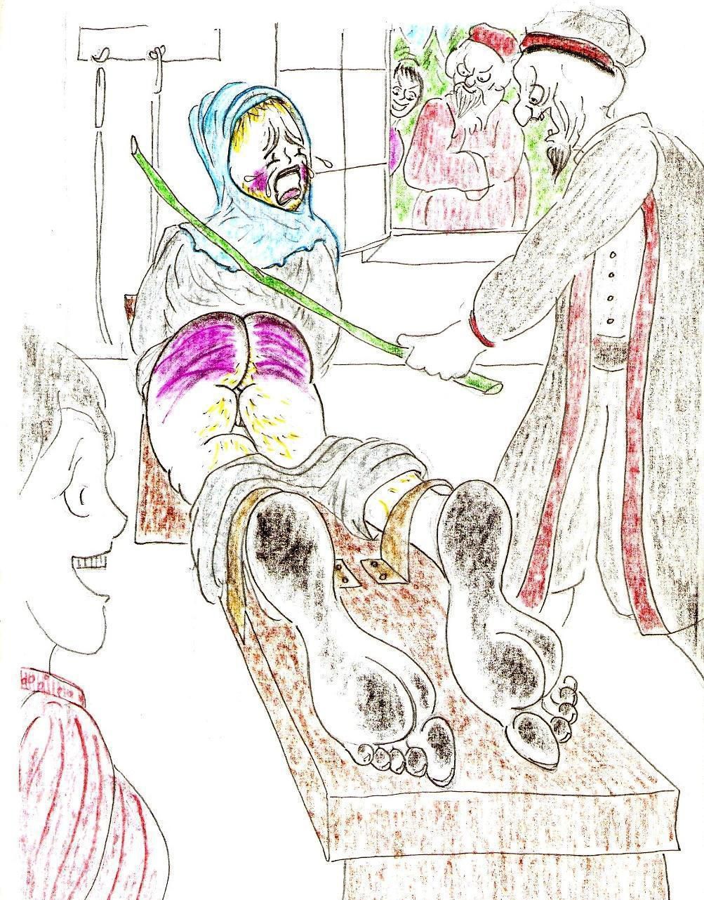 [Johnon] Spanking Caning Birching Judicial CP drawings 97