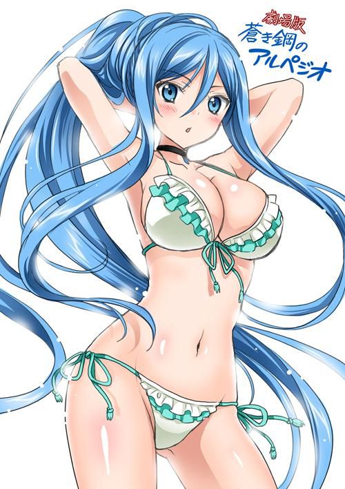 Cool Eros! Naughty secondary image of a girl with blue hair wwww that 27 8