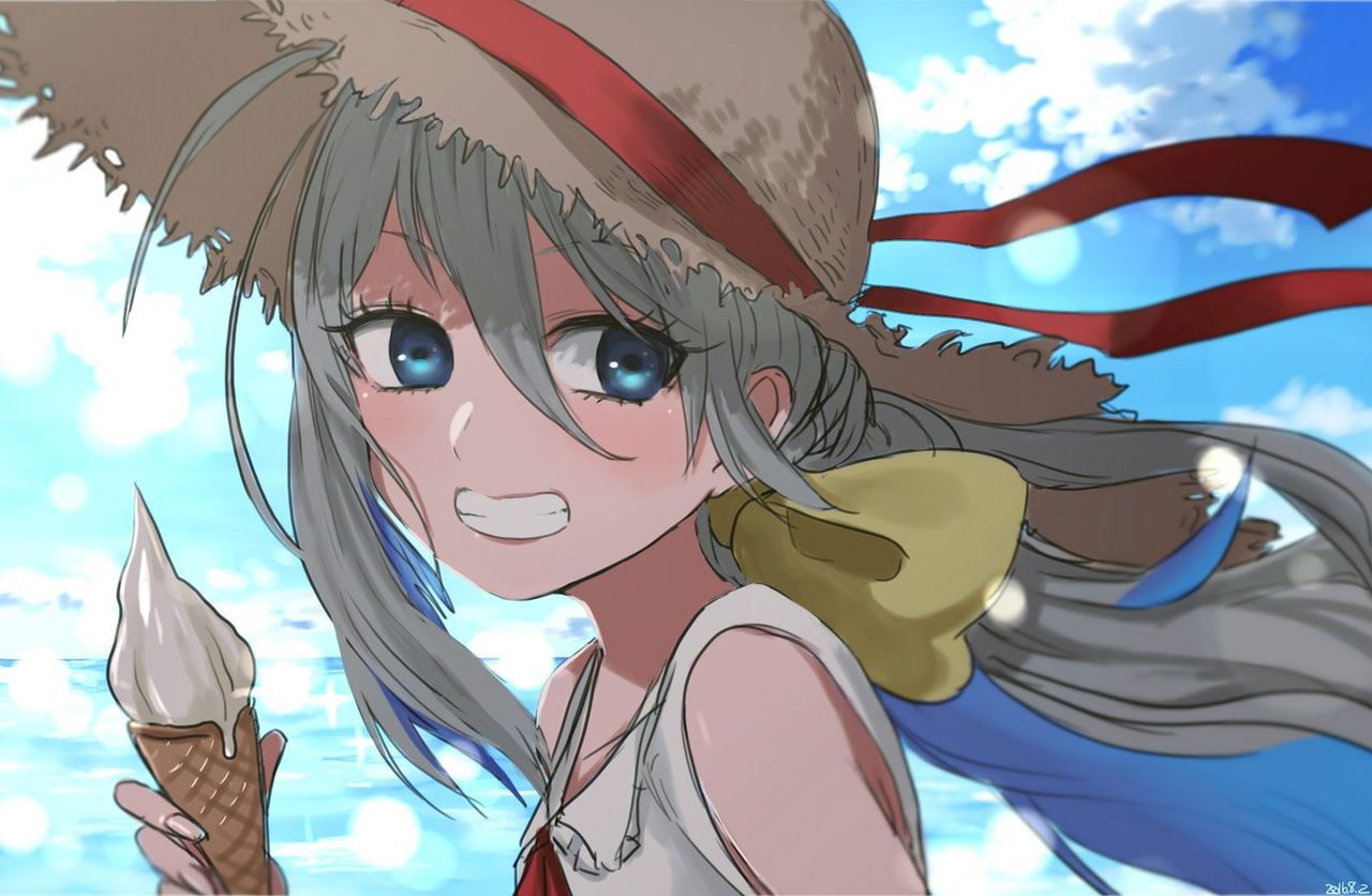 [August 10 hat day] ship this straw hat image that 2 50 sheets 21