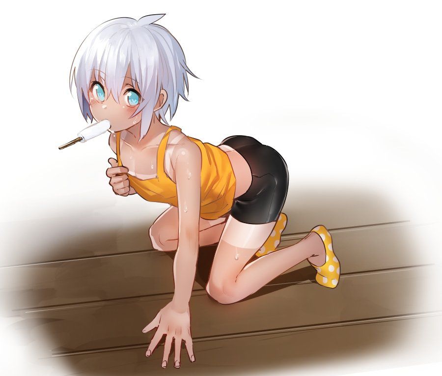 [2nd] Second erotic image of a girl spats in close contact with the Chile of the lower body. 9 [Spats] 26