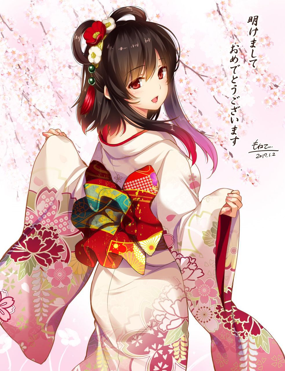 Secondary image of a beautiful girl in kimono 20 [kimono] 10
