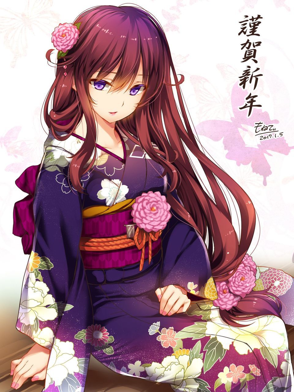 Secondary image of a beautiful girl in kimono 20 [kimono] 21